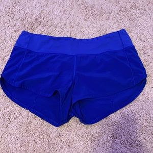 lululemon speed up shorts RARE